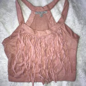 Fringe crop top